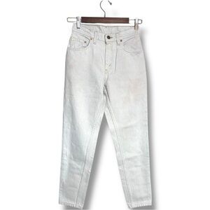 Levi's 550 White Relaxed Fit Bootleg High Waisted Classic Style Jeans